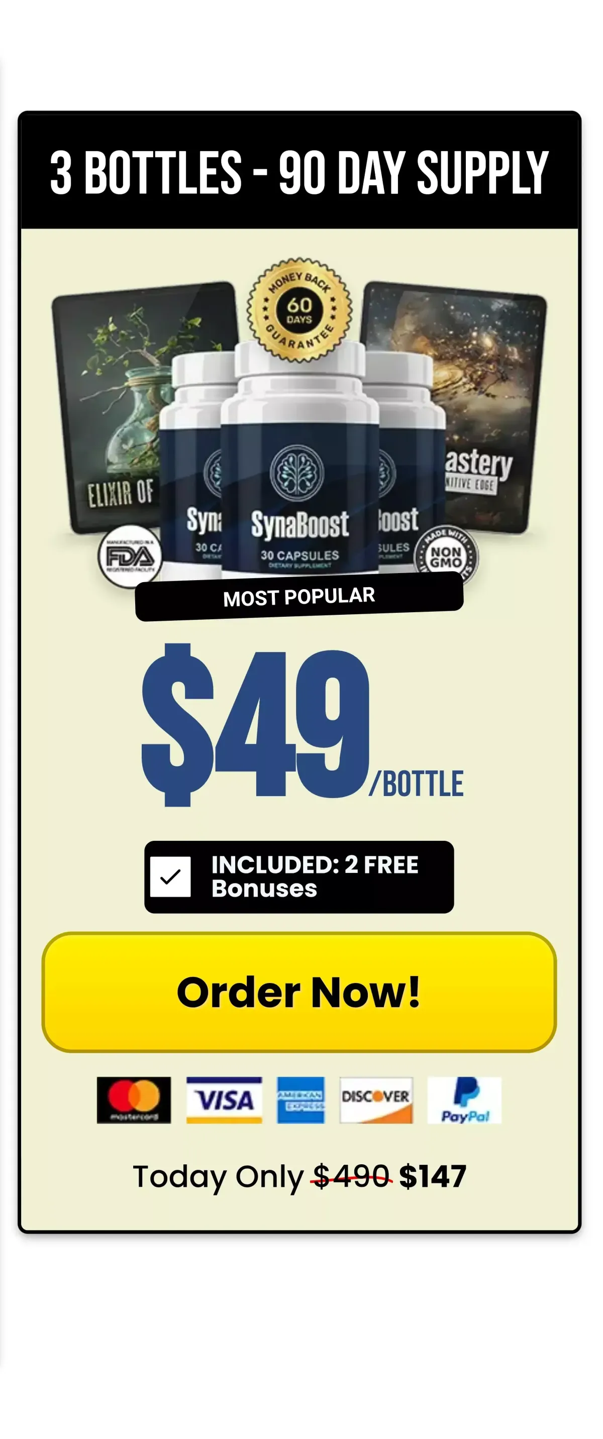 SynaBoost Buy 3 Bottles