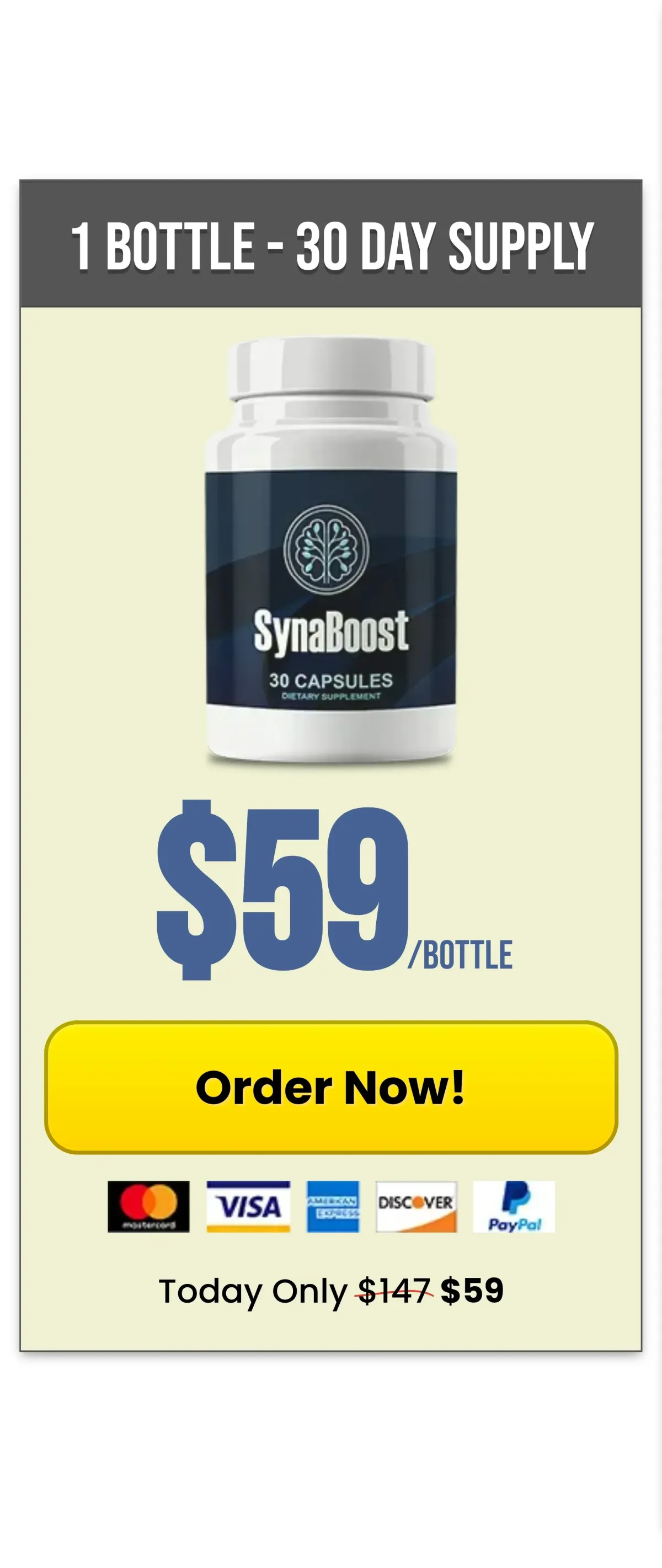 SynaBoost Buy 1 Bottle